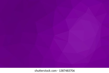 Light Purple vector low poly cover. A vague abstract illustration with gradient. Textured pattern for background.