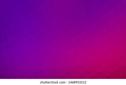 Light Purple vector low poly texture. Creative illustration in halftone style with gradient. Template for your brand book.