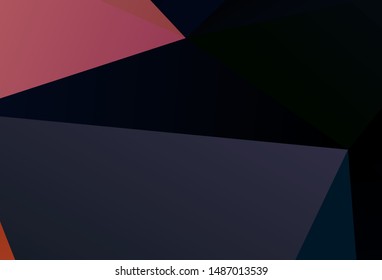 Light Purple vector low poly texture. Creative geometric illustration in Origami style with gradient. A completely new design for your leaflet.