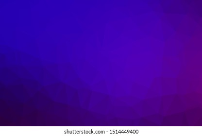 Light Purple vector low poly cover. Glitter abstract illustration with an elegant design. Completely new design for your business.