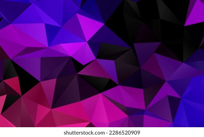 Light Purple vector low poly texture. Colorful illustration in abstract style with gradient. Template for a cell phone background.