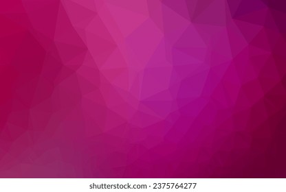 Light Purple vector low poly cover. Glitter abstract illustration with an elegant design. Polygonal design for your web site.