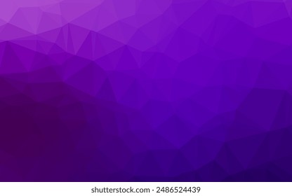 Light Purple vector low poly texture. Modern geometrical abstract illustration with gradient. Brand new design for your business.