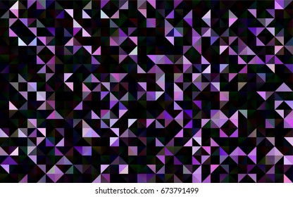 Light Purple vector low poly pattern. Creative geometric illustration in Origami style with gradient. The best triangular design for your business.