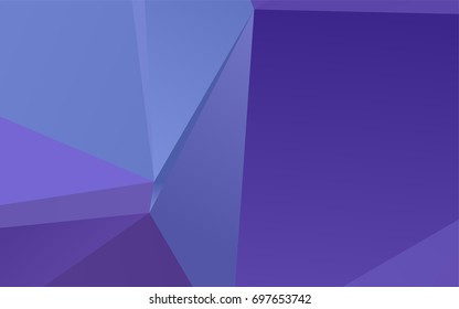 Light Purple vector low poly pattern. Shining illustration, which consist of triangles. The polygonal design can be used for your web site.