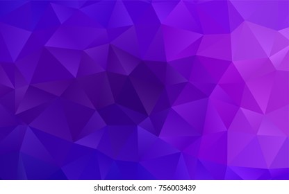 Light Purple vector low poly background. Creative geometric illustration in Origami style with gradient. The template can be used as a background for cell phones.