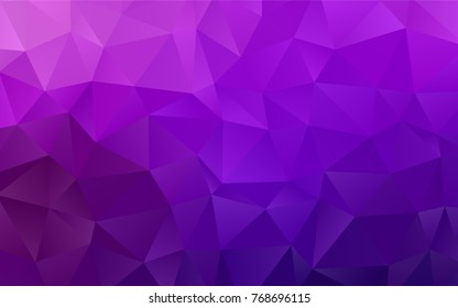 Light Purple vector low poly background. Brand-new colored illustration in blurry style with gradient. The elegant pattern can be used as part of a brand book.