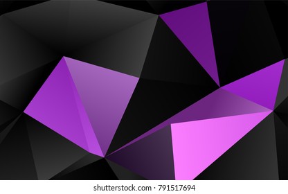Light Purple vector low poly background. A vague abstract illustration with gradient. The completely new template can be used for your brand book.