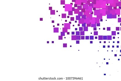 Light Purple vector modern geometrical background. Abstract template. Geometric pattern in square style with gradient.