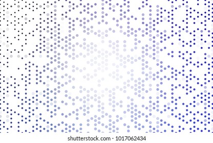 Light Purple vector modern geometrical circle abstract background. Dotted texture template. Geometric pattern in halftone style with gradient. 