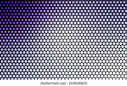 Light Purple vector modern geometrical circle abstract background. Dotted texture template. Geometric pattern in halftone style with gradient. 