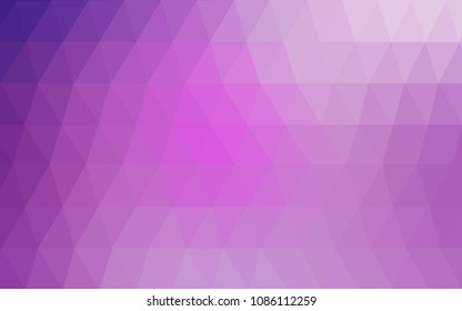 Light Purple vector modern geometrical abstract background. Texture, new background. Geometric background in Origami style with gradient. 