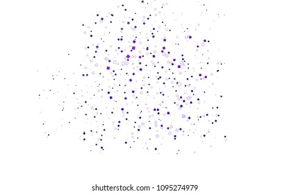 Light Purple vector modern geometrical background. Abstract template. Geometric pattern in square style with gradient.