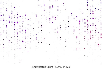 Light Purple vector modern geometrical background. Abstract template. Geometric pattern in square style with gradient.