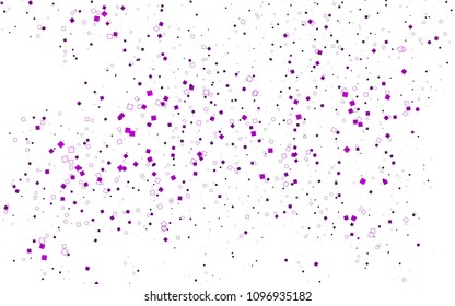 Light Purple vector modern geometrical background. Abstract template. Geometric pattern in square style with gradient.