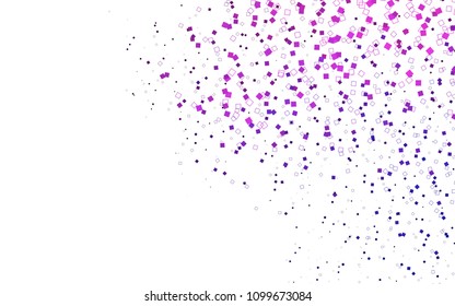 Light Purple vector modern geometrical background. Abstract template. Geometric pattern in square style with gradient.