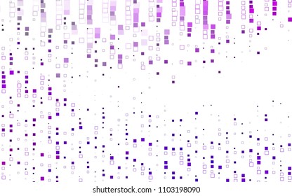 Light Purple vector modern geometrical background. Abstract template. Geometric pattern in square style with gradient.