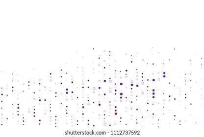 Light Purple vector modern geometrical background. Abstract template. Geometric pattern in square style with gradient.
