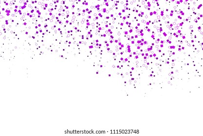 Light Purple vector modern geometrical background. Abstract template. Geometric pattern in square style with gradient.