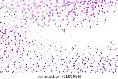 Light Purple vector modern geometrical background. Abstract template. Geometric pattern in square style with gradient.
