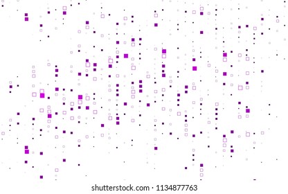 Light Purple vector modern geometrical background. Abstract template. Geometric pattern in square style with gradient.