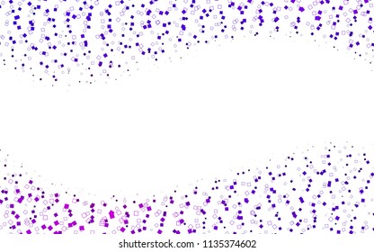 Light Purple vector modern geometrical background. Abstract template. Geometric pattern in square style with gradient.