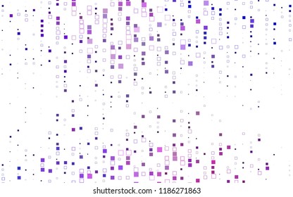 Light Purple vector modern geometrical background. Abstract template. Geometric pattern in square style with gradient.