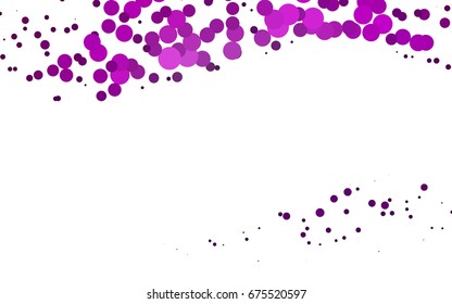 Light Purple vector modern geometrical circle abstract background. Dotted texture template. Geometric pattern in halftone style with gradient. 