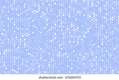 Light Purple vector modern geometrical circle abstract background. Dotted texture template. Geometric pattern in halftone style with gradient. 