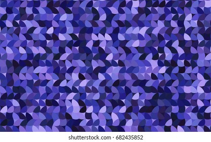 Light Purple vector modern geometrical circle abstract background. Dotted texture template. Geometric pattern in halftone style with gradient. 