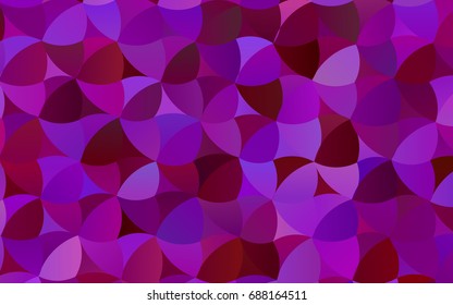 Light Purple vector modern geometrical circle abstract background. Dotted texture template. Geometric pattern in halftone style with gradient. 