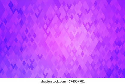 Light Purple vector modern geometrical background. Abstract template. Geometric pattern in square style with gradient.