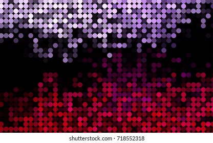 Light Purple vector modern geometrical circle abstract background. Dotted texture template. Geometric pattern in halftone style with gradient. 