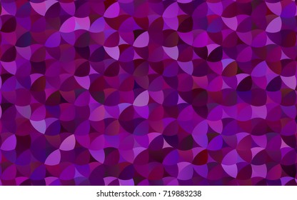 Light Purple vector modern geometrical circle abstract background. Dotted texture template. Geometric pattern in halftone style with gradient. 
