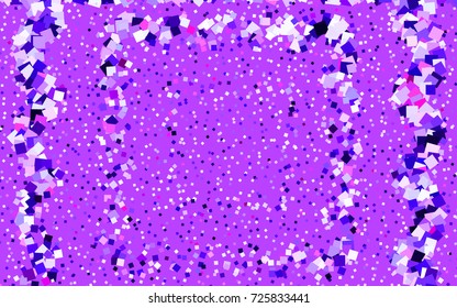 Light Purple vector modern geometrical background. Abstract template. Geometric pattern in square style with gradient.