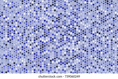 Light Purple vector modern geometrical circle abstract background. Dotted texture template. Geometric pattern in halftone style with gradient. 