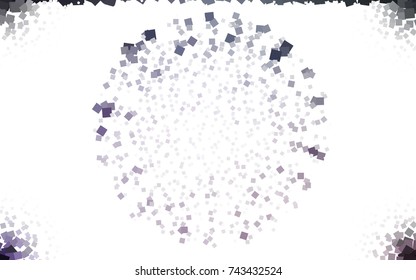 Light Purple vector modern geometrical background. Abstract template. Geometric pattern in square style with gradient.