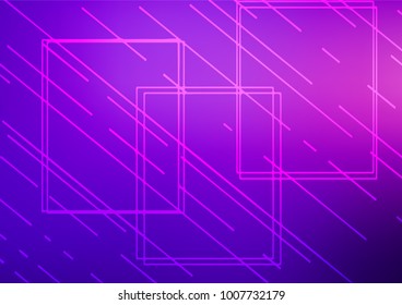 Light Purple vector natural abstract template. Geometric doodle illustration in Origami style with gradient. The textured pattern can be used for website.