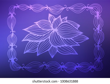 Light Purple vector natural abstract background. An elegant bright illustration with lines in Natural style. Brand-new design for your business.