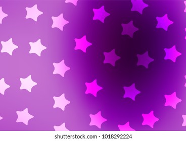 Light Purple vector natural abstract background. Decorative shining illustration with doodles on abstract template. The best blurred design for your business.