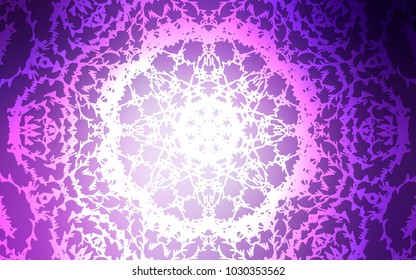 Light Purple vector natural abstract pattern. Doodle illustration made by child in Origami style with gradient. A completely new design for your business.
