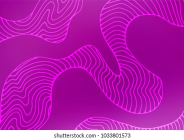Light Purple vector natural abstract background. Colorful illustration in abstract style with doodles. The pattern can be used for coloring books and pages for kids.