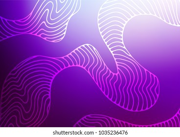 Light Purple vector natural abstract template. A completely new color illustration in doodle style. The best blurred design for your business.