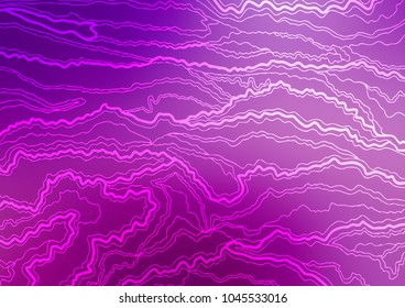 Light Purple vector natural abstract template. Modern geometrical abstract illustration with doodles. Hand painted design for web, wrapping, wallpaper.