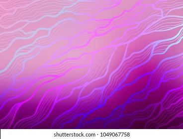 Light Purple vector natural abstract texture. Brand-new colored illustration in blurry style with doodles. Hand painted design for web, leaflet, textile.