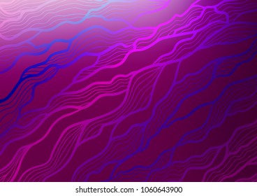 Light Purple vector natural abstract background. Decorative shining illustration with doodles on abstract template. The elegant pattern can be used as a part of a brand book.