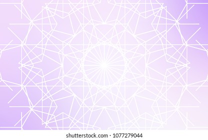 Light Purple vector natural abstract design. Decorative shining childish illustration with doodles on abstract template. Hand painted design for web, leaflet, textile.