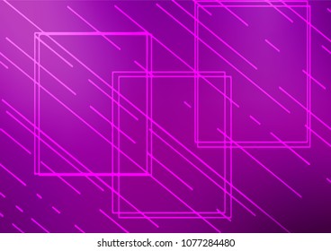 Light Purple vector natural abstract template. Ethnic elegant natural pattern with gradient. The pattern can be used for coloring books and pages for kids.