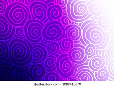 Light Purple vector natural abstract pattern. Ethnic elegant natural pattern with gradient. A new texture for your design.