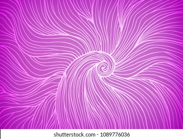 Light Purple vector natural abstract template. Doodles on blurred abstract background with gradient. Hand painted design for web, leaflet, textile.